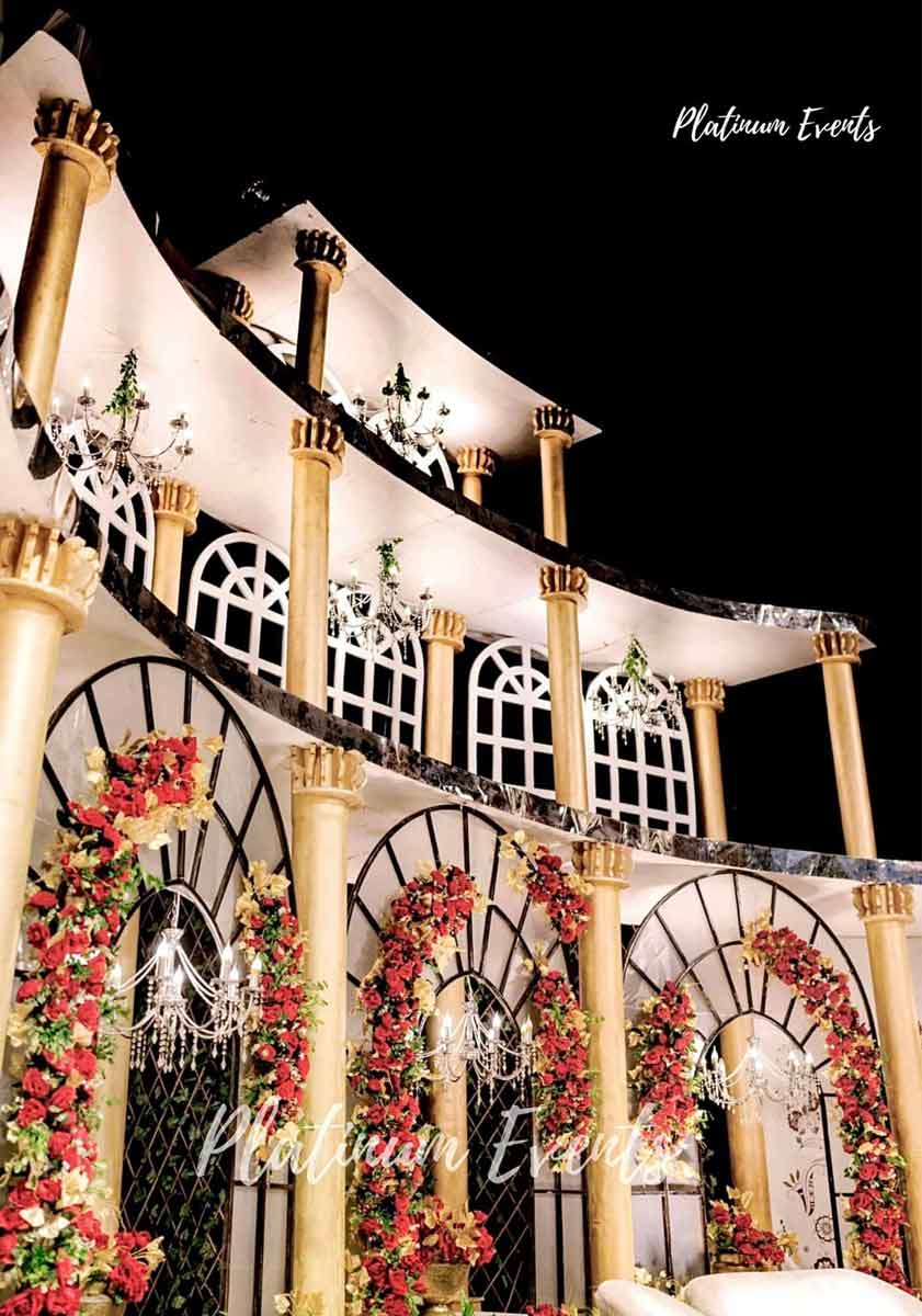 sanam & sadman's contemporary gold and red with a fusion of victorian royalty platinumevents 02