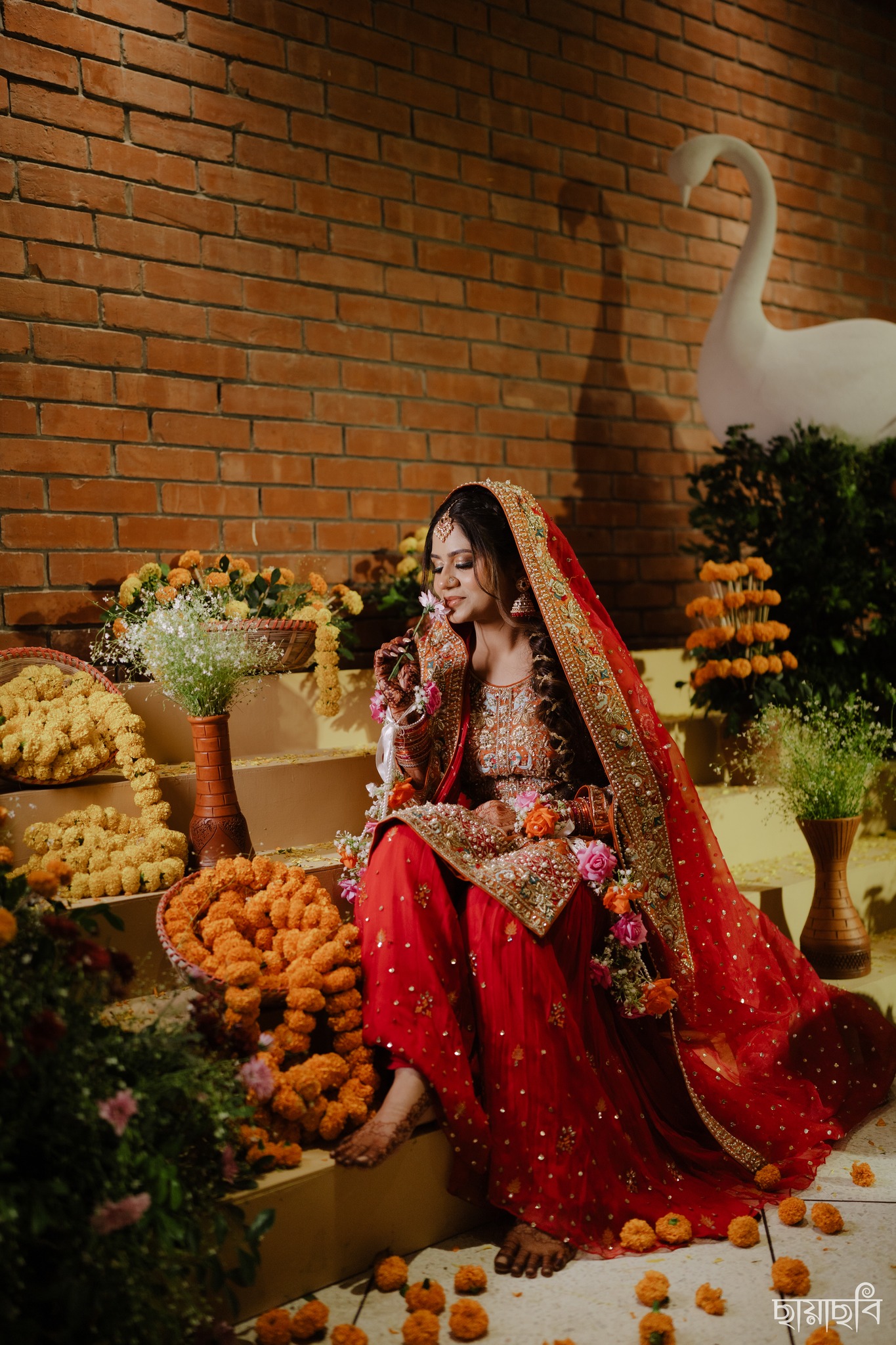 holud hues telling their love story Samiha fahim Aloki Platinum events1