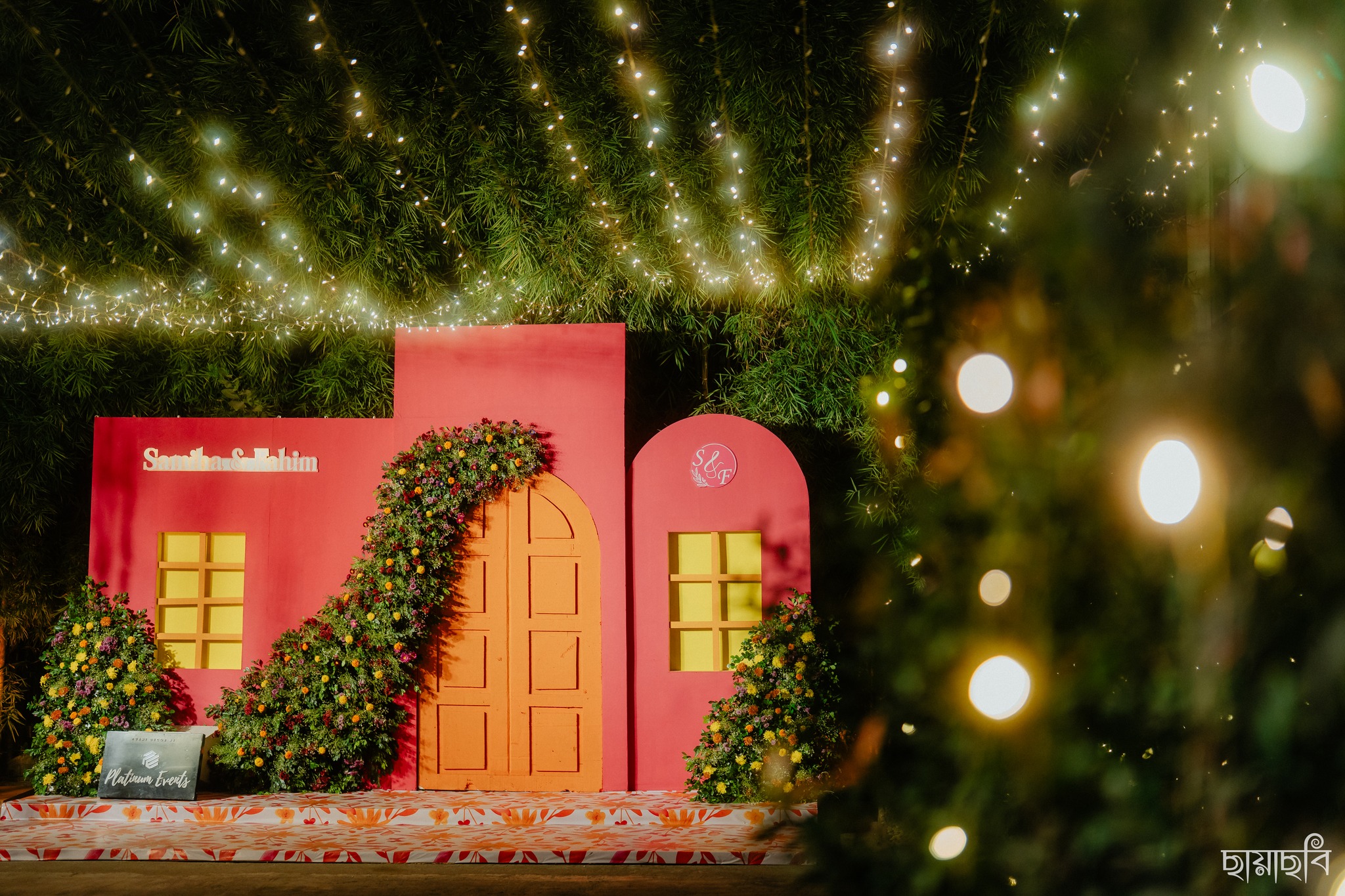 holud hues telling their love story Samiha fahim Aloki Platinum events14