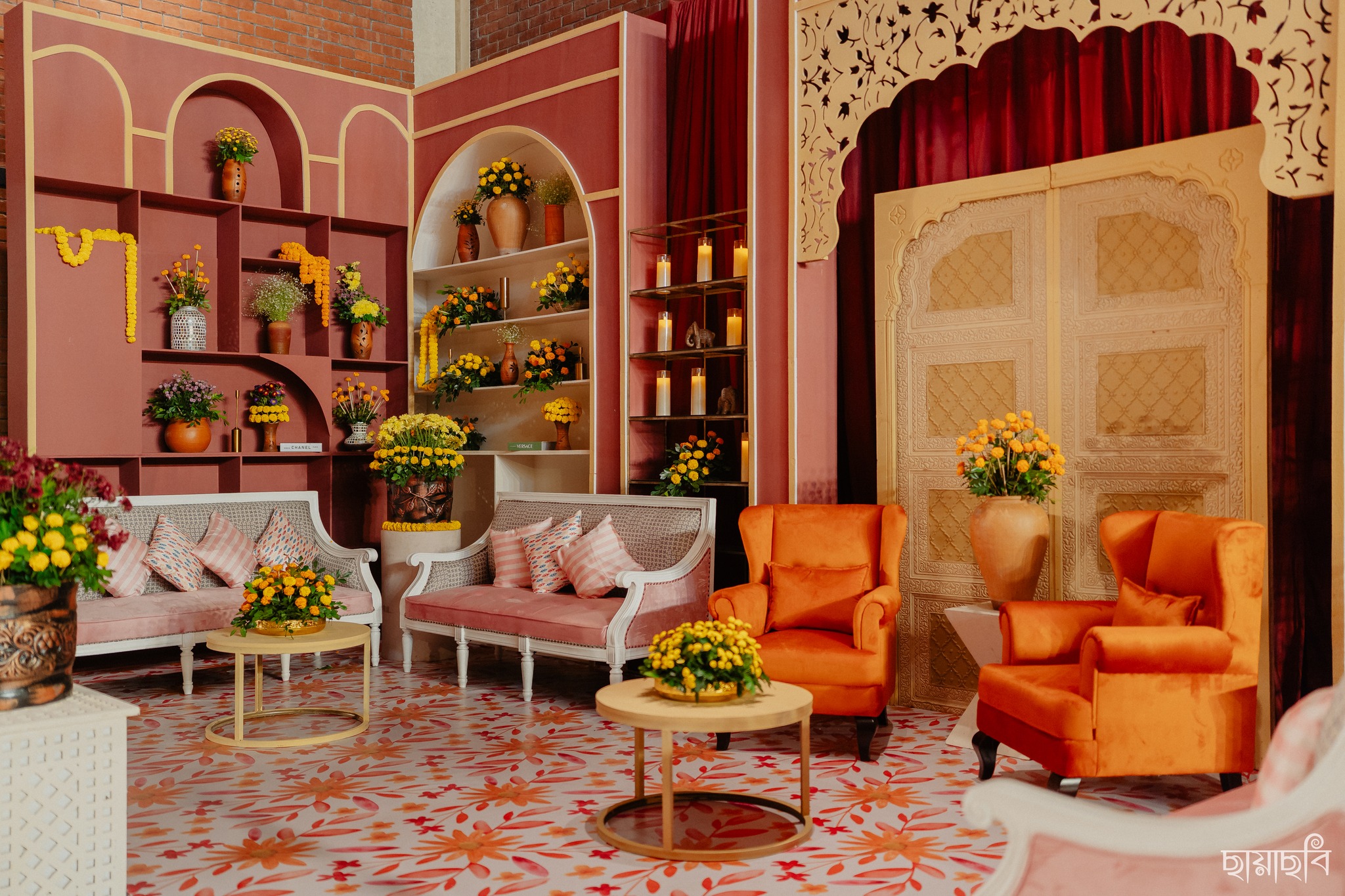 holud hues telling their love story Samiha fahim Aloki Platinum events6